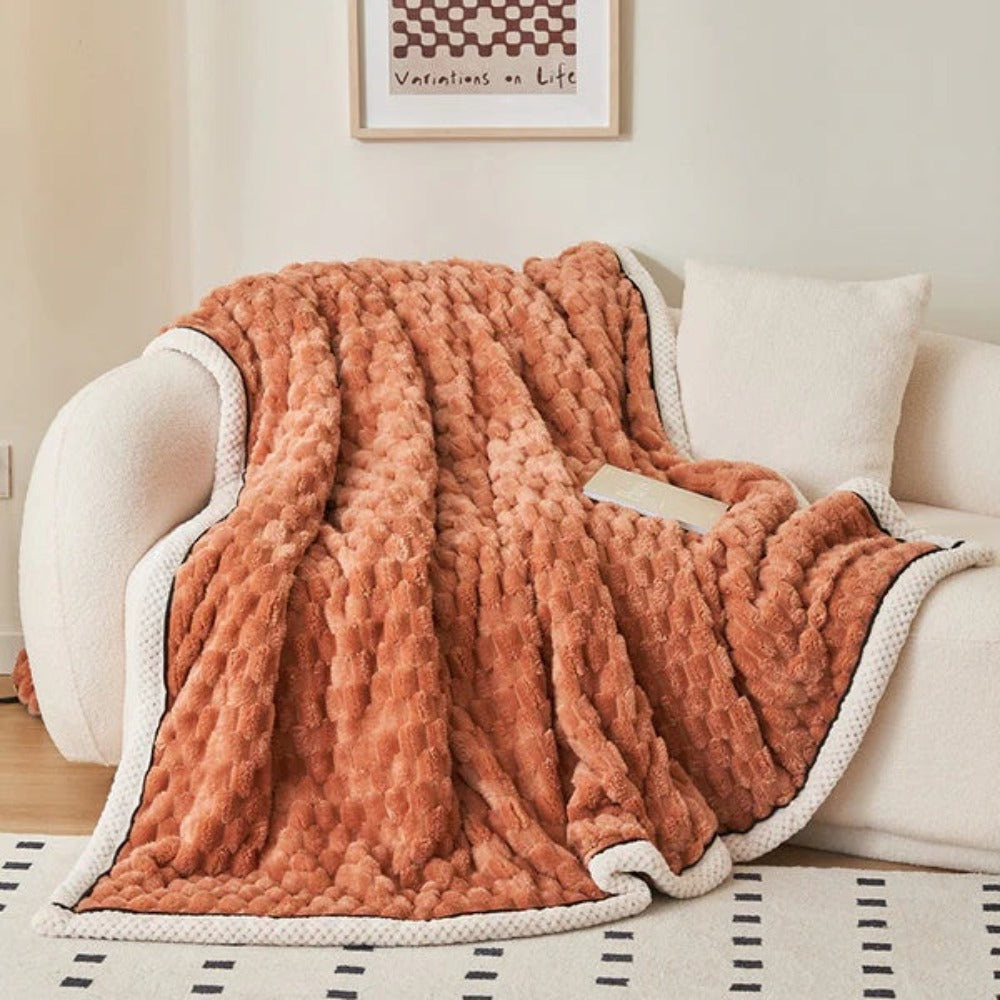 Luxurious Textured Blanket for Cozy Comfort and Style