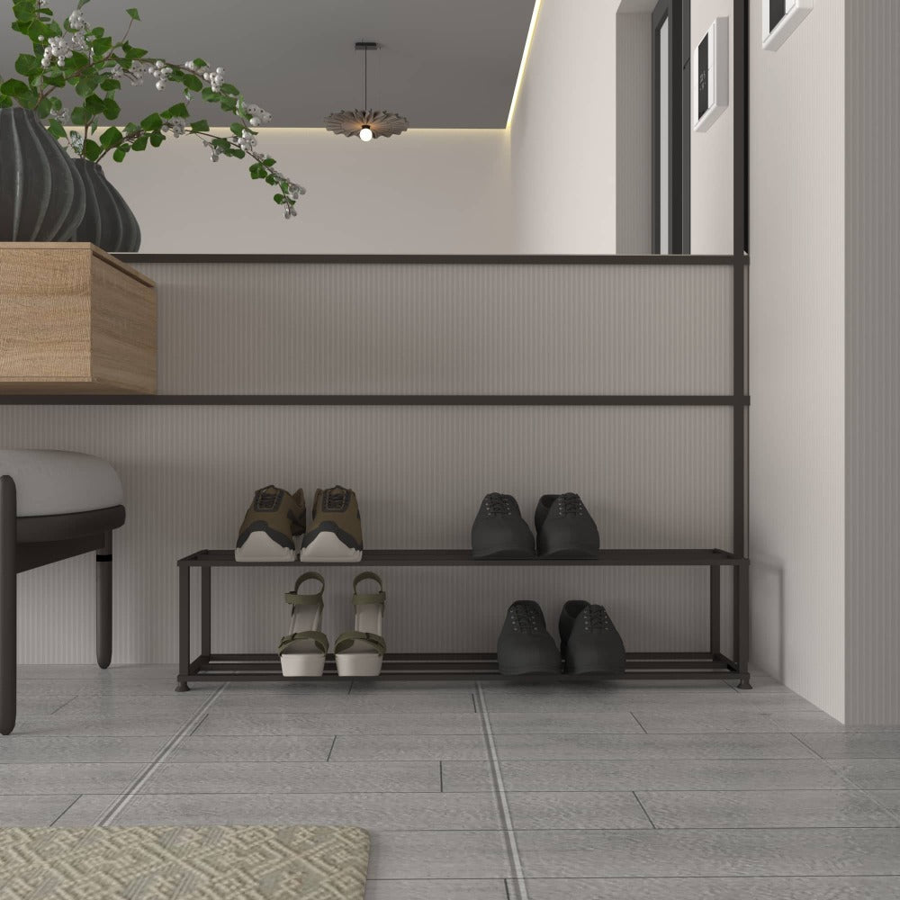 Minimalist Metal Shoe Rack – Space-Saving Design for Entryways