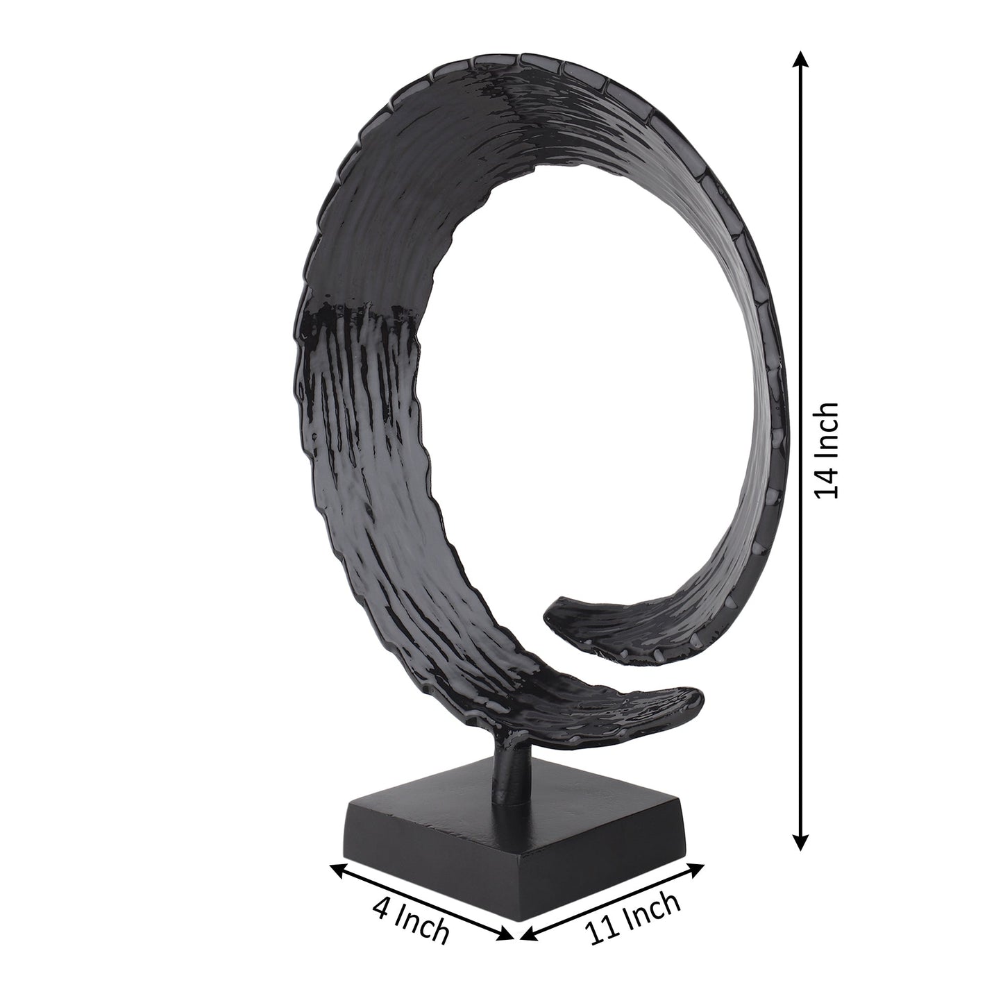 Abstract Spiral Sculpture – Modern Decorative Accent for Sophisticated Interiors