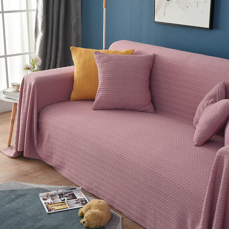 Elegant Textured Sofa Cover - Stylish and Protective Furniture Accessory