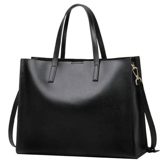 Elegant Leather Tote Bag – Minimalist Design for Everyday Use